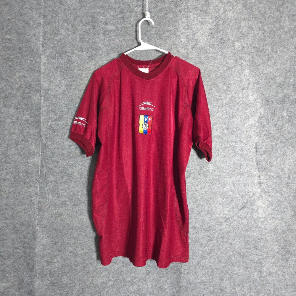 Atletica Venezuela FVF Soccer Jersey Mens XL Burgundy‎ La Vinotinto Football Kit